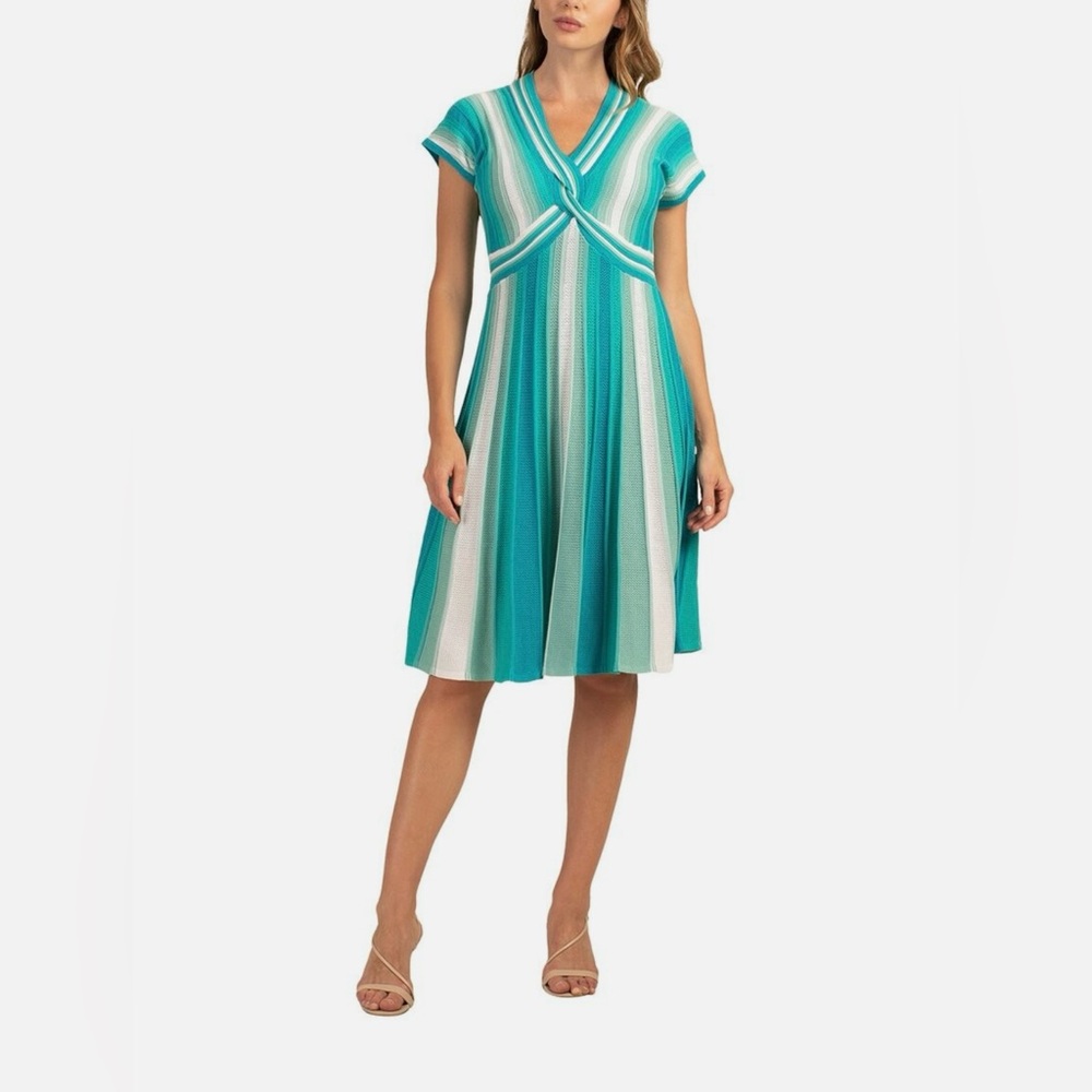 Trina Turk Nat Ponte Knit A-Line Dress